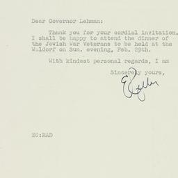 Letter: 1948 February 2