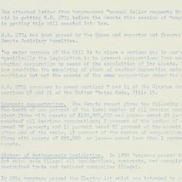 Memorandum: 1950 November 29
