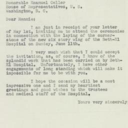 Letter: 1950 May 4