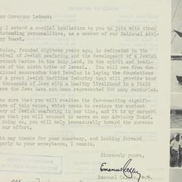 Letter: 1947 August 5