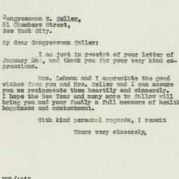 Letter: 1930 January 3