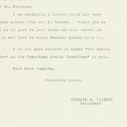 Letter: 1950 March 15