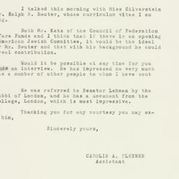 Letter: 1950 March 22