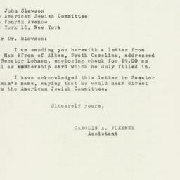 Letter: 1950 April 21