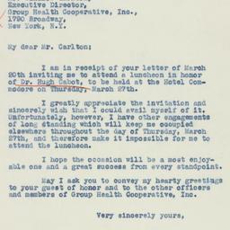 Letter: 1941 March 21