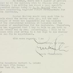Letter: 1948 May 6