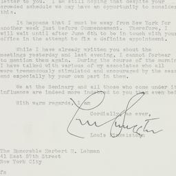 Letter: 1948 May 21