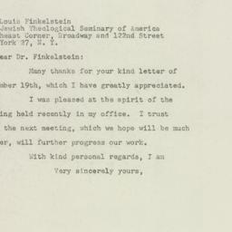 Letter: 1948 November 20