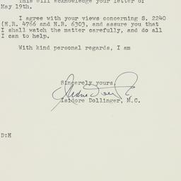 Letter: 1950 May 22
