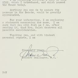 Letter: 1950 March 7