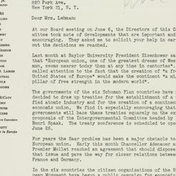 Letter: 1956 June 19