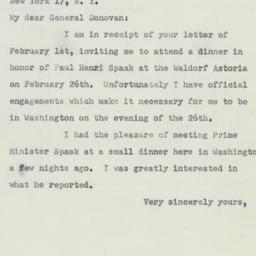 Letter: 1951 February 14