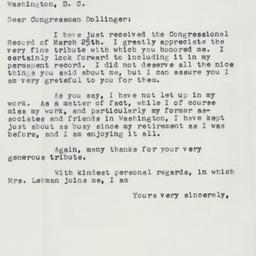 Letter: 1958 April 2