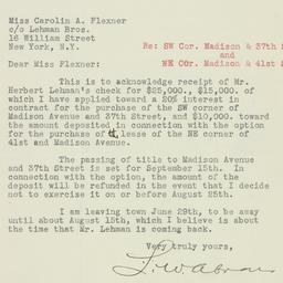Letter: 1926 June 22
