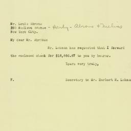 Letter: 1925 November 19