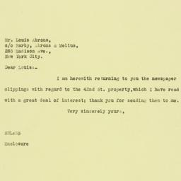 Letter: 1925 December 21