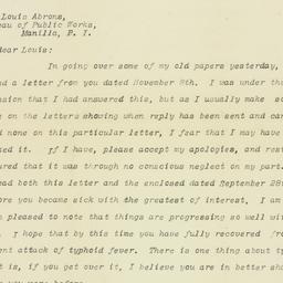 Letter: 1909 February 17