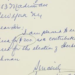 Letter: 1949 October 28