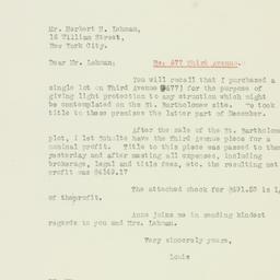 Letter: 1926 March 4