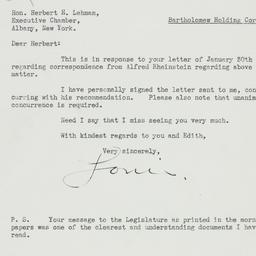 Letter: 1933 January 31