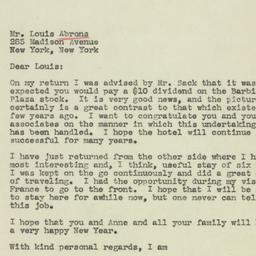 Letter: 1944 January 2