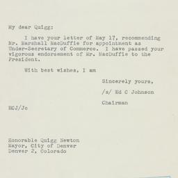 Letter: 1950 May 23