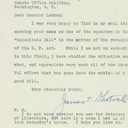 Letter: 1950 March 27
