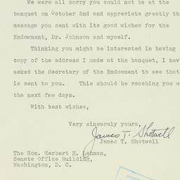 Letter: 1950 October 17