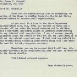 Letter: 1951 August 7