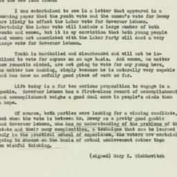 Letter: 1938 October 10