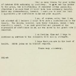 Letter: 1946 November 11