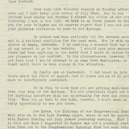 Letter: 1930 July 24