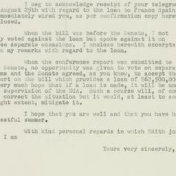 Letter: 1950 August 30
