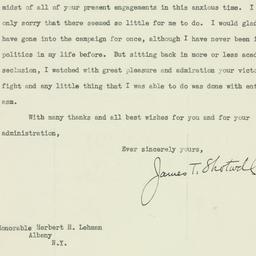 Letter: 1932 November 21