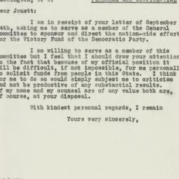 Letter: 1931 September 30