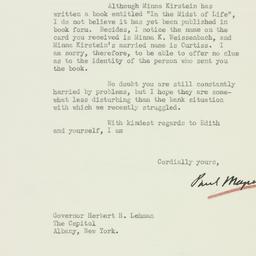 Letter: 1933 March 17