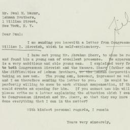 Letter: 1932 September 17