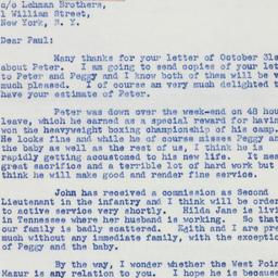 Letter: 1941 November 3