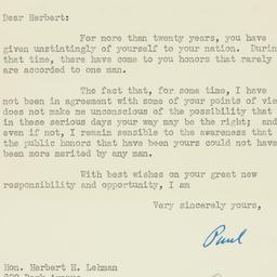 Letter: 1949 November 14