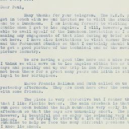 Letter: 1936 November 15