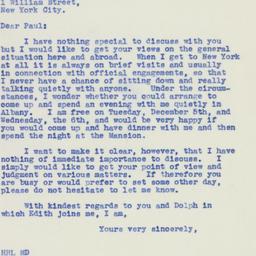 Letter: 1939 November 27