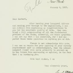 Letter: 1933 January 6