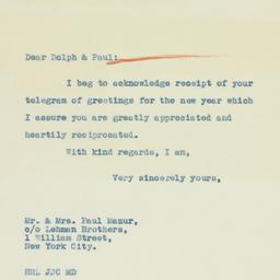 Letter: 1934 January 5