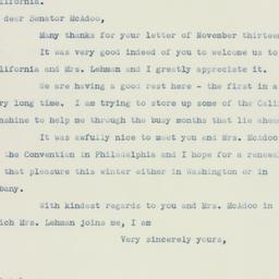 Letter: 1936 November 15
