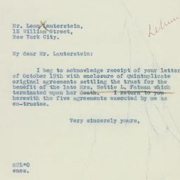 Letter: 1937 October 26
