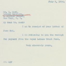 Letter: 1936 July 3