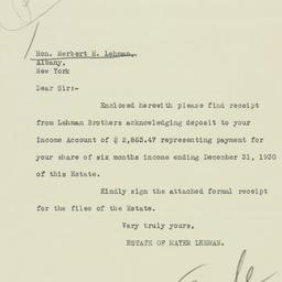 Letter: 1931 January 7