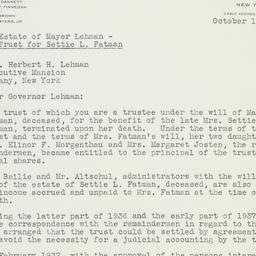 Letter: 1937 October 19