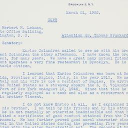 Letter: 1952 March 21
