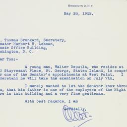 Letter: 1952 May 28